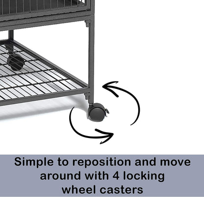 Deluxe Critter Nation Double Unit Small Animal Cage (Model 162)